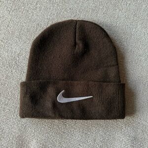 Brown Nike beanie